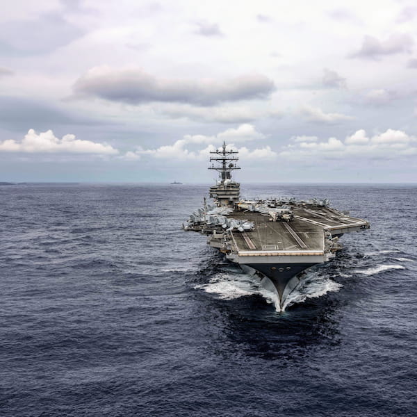 Aircraft Carrier at sea